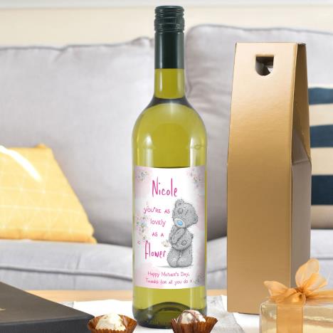 Personalised Me to You Lovely As A Flower White Wine Extra Image 1